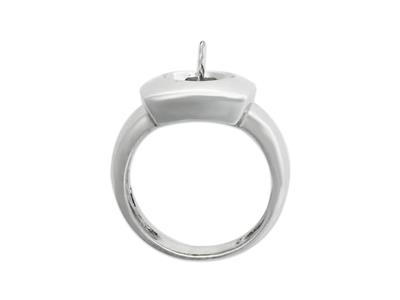 Anillo Para Perlas De 8 A 9 Mm, Plata 925 Rodiada. Ref. Bg200 - Imagen Estandar - 3