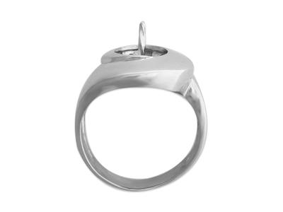 Anillo Para Perlas De 8 A 9 Mm, Plata 925 Rodiada. Ref. Bg159 - Imagen Estandar - 2