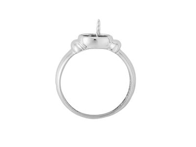 Anillo Para Perlas De 8a 10mm, Plata 925 Rodiada. Ref. Bg108