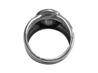 Anillo Para Perlas De 8 a 10 mm, Plata 925 Rodiada. Ref. Bg100 - Imagen Estandar - 2