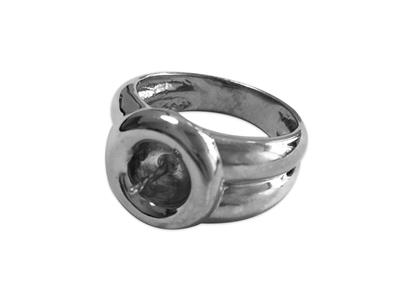 Anillo Para Perlas De 8 a 10 mm, Plata 925 Rodiada. Ref. Bg100 - Imagen Estandar - 3