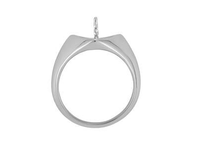 Anillo Para Perlas De 8a 10mm, Plata 925 Rodiada. Ref. Bg38