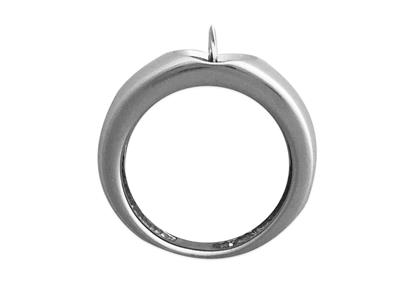 Anillo Para Perla De 10 mm, Plata 925 Rodiada. Ref. Bg113 - Imagen Estandar - 3