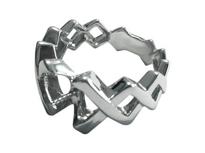 Anillo Para Perlas De 9a 10mm, Plata 925 Rodiada. Ref. Bg148