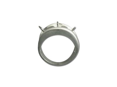Anillo Para Perla De 10 mm, Plata 925 Rodiada. Ref. Bg215 - Imagen Estandar - 3