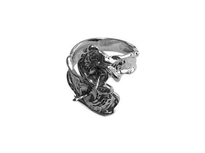 Anillo Para Perlas De 8 a 10 mm, Plata 925 Rodiada. Ref. Bg157 - Imagen Estandar - 2