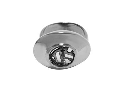 Anillo Para Perlas De 8 a 9 mm, Plata 925 Rodiada. Ref. Bg163 - Imagen Estandar - 3