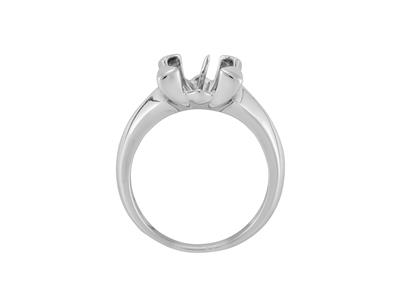 Anillo Para Perla De 10mm, Plata 925 Rodiada. Ref. Bg154