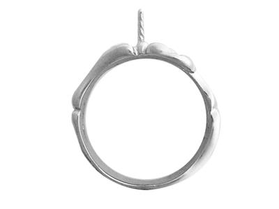 Anillo Para Perlas De 8 a 10 mm, Plata 925 Rodiada. Ref. Bg156 - Imagen Estandar - 3