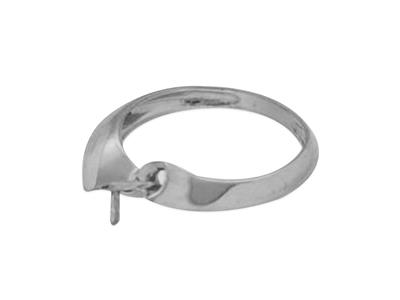 Anillo Para Perlas De 8 A 10 Mm, Plata 925 Rodiada. Ref. Bg131 - Imagen Estandar - 1