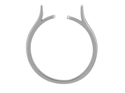 Cuerpo De Anillo De Medio Aro, Platino 950 Ref. 01805