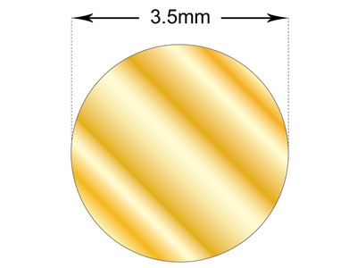 Alambre Redondo De Oro Amarillo 3ntemplado De 18 Quilates, 4,00 mm - Imagen Estandar - 3