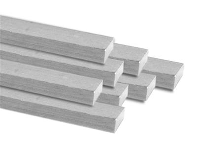 Hilo Rectangular De Plata Fina, 2,00 MM X 1,00 Mm, Recocido Completo, 100 Plata Reciclada