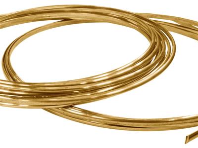 Filamento De Oro Amarillo De 18 Quilates 3n Recocido, 2,50 X 1,25 MM