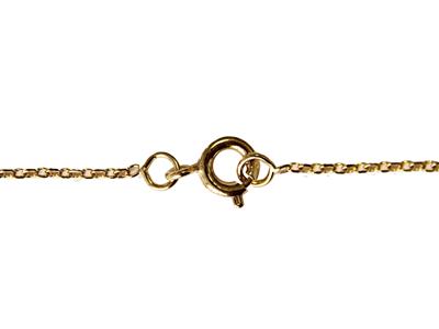 Cadena De Seguridad Para Collar Forçat De Malla De 1,35 Mm, 6 Cm, Chapado En Oro De 3 Micras - Imagen Estandar - 2