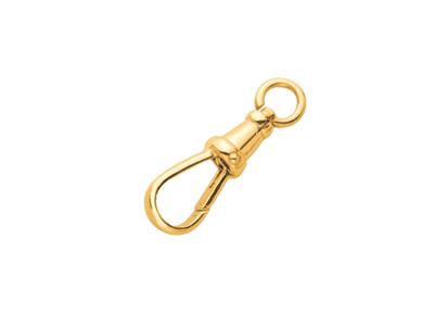 Mosquetón Giratorio Con Anilla Abierta 23 X 8 mm, Oro Amarillo De 9 K - Imagen Estandar - 2