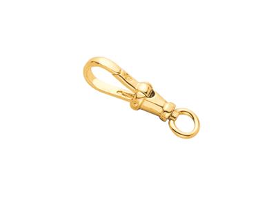 Mosquetón Giratorio Con Anilla Abierta 23 X 8 mm, Oro Amarillo De 9 K - Imagen Estandar - 3