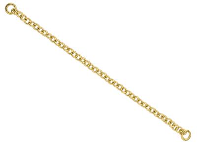 Cadena De Seguridad, Para Pulseras Y De Oro Amarillo De 9 Ct Con Referencia 1218