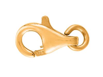 Cierre De Esposas Abombado Con Anilla Libre De 8 mm, Oro Amarillo De 9k. Referencia. 17191 - Imagen Estandar - 1