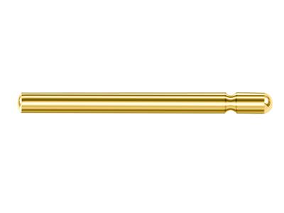 Poste Único Para Cierre Belga 9,5 X0,8 mm, Oro Amarillo De 9k. Ref. 0 7400-10, Pieza 100% Oro Reciclado - Imagen Estandar - 1