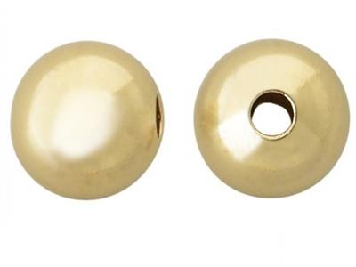 Bola Lisa 2 Agujeros, 4 mm, Oro Amarillo 9k - Imagen Estandar - 2