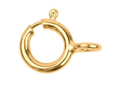 Anillo De Resorte De 4,50 mm, Oro Amarillo De 14 Quilates. Ref. 07051 - Imagen Estandar - 1