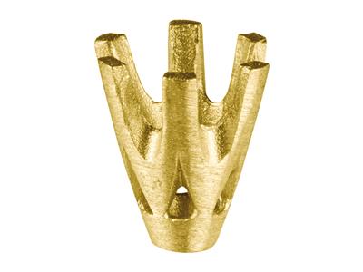 Engaste De 6 Puntas Para Piedra Redonda De 3,5 mm, Oro Amarillo De 18k. Ref. 2020 - Imagen Estandar - 2