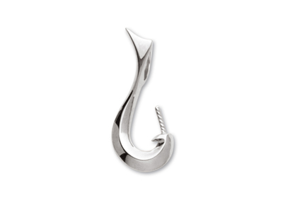 Colgante Gancho Para Perla De 5 A 7mm, Oro Blanco De 18k. Ref. Pe122