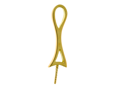 Colgante Para Perla De 8 A 10 Mm, Oro Amarillo 18k. Ref. Pe212