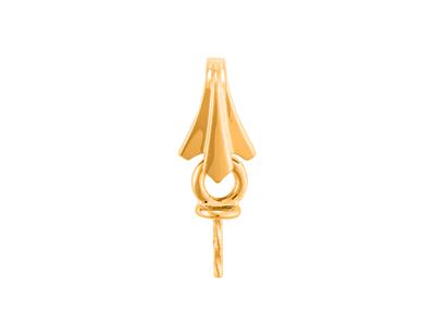 Clip Para Perlas De 9 A 10 Mm, Oro Amarillo 18k. Ref. Pec039 - Imagen Estandar - 2