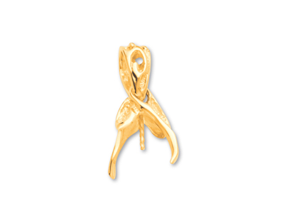 Pinza Colgante Para Perlas De 7 A 10 Mm, Oro Amarillo 18k. Ref. Pe124