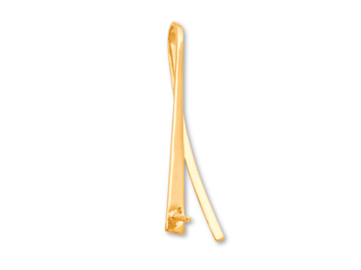 Colgante Pasador Para Perla De 7 A 10 Mm, Oro Amarillo De 18 Quilates.ref. Pe114