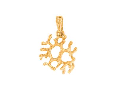 Colgante Coral Para Cuentas De 7 A 10 Mm, Oro Amarillo 18k Ref. Pe30