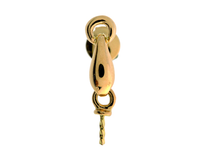 Sistema De Oreja Para Perla De 7 a 11 mm, Alpas, Oro Amarillo De 18 Quilates. Ref. 051, Par - Imagen Estandar - 1
