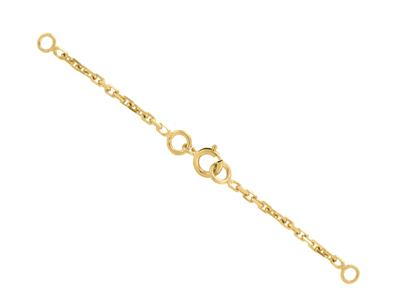 Cadena De Seguridad Para Collar, Malla For\at Limada 1,47 mm, 6,50 cm,oro Amarillo 18k - Imagen Estandar - 1