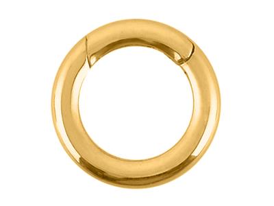 Cierre Redondo Invisible 12 Mm, Oro Amarillo 18k. Ref. 28026, Por Unidad