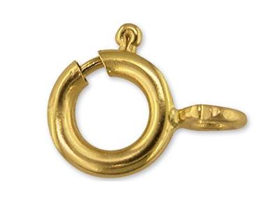 Anillo Con Resorte Estándar De 5mm, Oro Amarillo De 18k. Ref. 07052