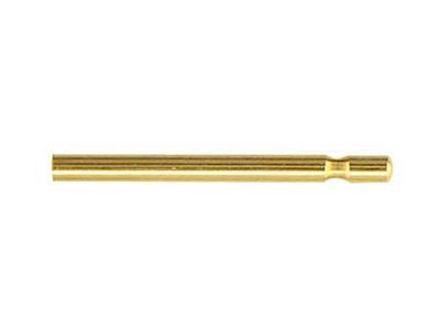 Vastago Simple Para Poussette 1 X 13 Mm, Oro Amarillo 18k. Ref. 07435, La Pareja