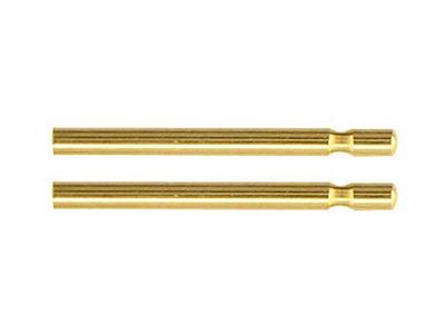 Vastago Simple Para Poussette 1 X 13 Mm, Oro Amarillo 18k. Ref. 07435, La Pareja - Imagen Estandar - 2