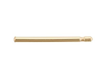 Perno Simple Para Tuerca De Presinde 0,7 X 10mm, Oro Amarillo De 18 K. Ref. 07407-bis, Par