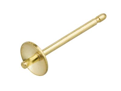 Alfiler Con Tope 3mm, Oro Amarillo 18k 3n, Unidad