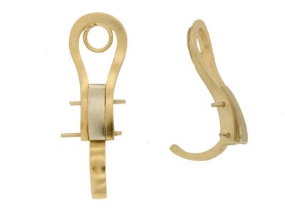 Sistema De Oreja Con Clip De 22 mm,oro Amarillo De 18 Quilates. Ref. 7335-bis, Par - Imagen Estandar - 1