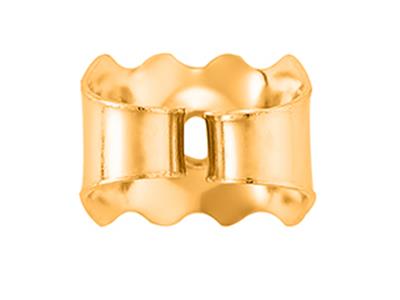 Tuerca Belga Festoneada, Oro Amarillo De 18 Quilates. Ref. 07406, Par - Imagen Estandar - 3