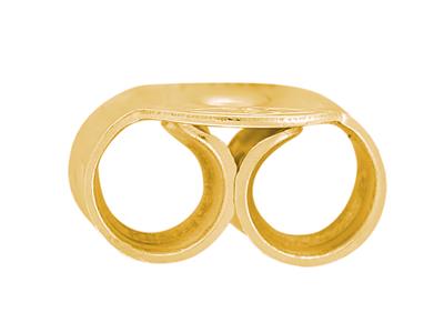 Cierre De Presin Belga Liso, Oro Amarillo 18k. Ref. 07438, Par
