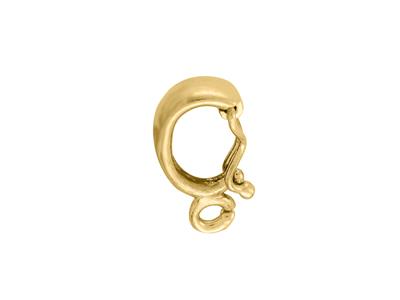Asa Abierta Lisa De 14,5 MM Con Anilla, Oro Amarillo De 18k. Ref. 07245 - Imagen Estandar - 3