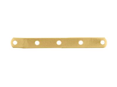 Separador De Barra De 5 Agujeros 22 Mm, Oro Amarillo 18k. N 5