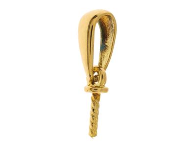 Fianza Mvil Para Perla De 6a 12mm, Oro Amarillo De 18k. Ref. Be002