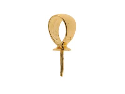 Fianza Para Perla De 8 mm, Oro Amarillo De 18k. Ref. Be081 - Imagen Estandar - 1