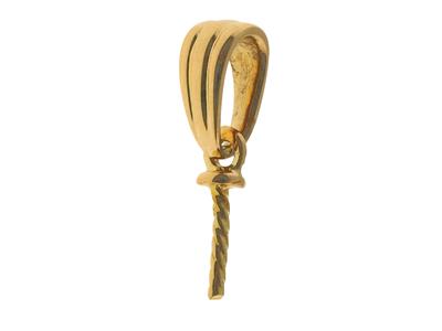 Fianza Mvil Para Perla De 6a 12mm, Oro Amarillo De 18k. Ref. Be117