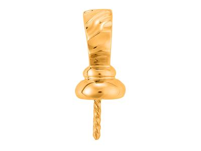 Fianza Para Perla De 9 a 10 mm, Oroamarillo De 18k. Ref. Be140 - Imagen Estandar - 3